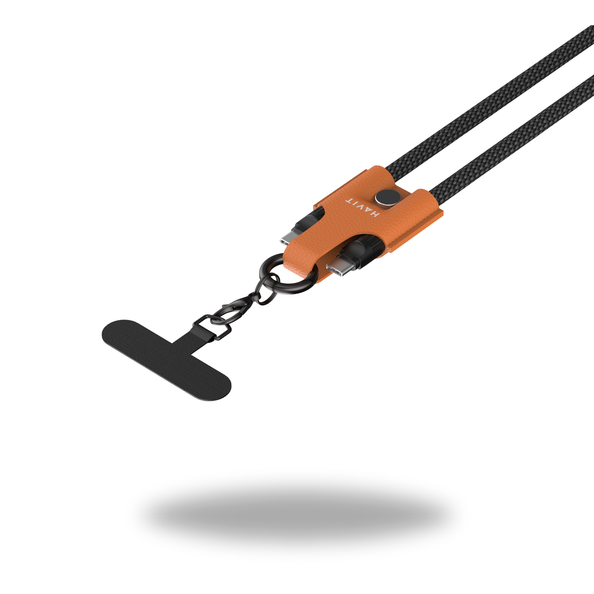 HAVIT Keychain USB Type-C Fast Charging Cable – Portable Braided Cable