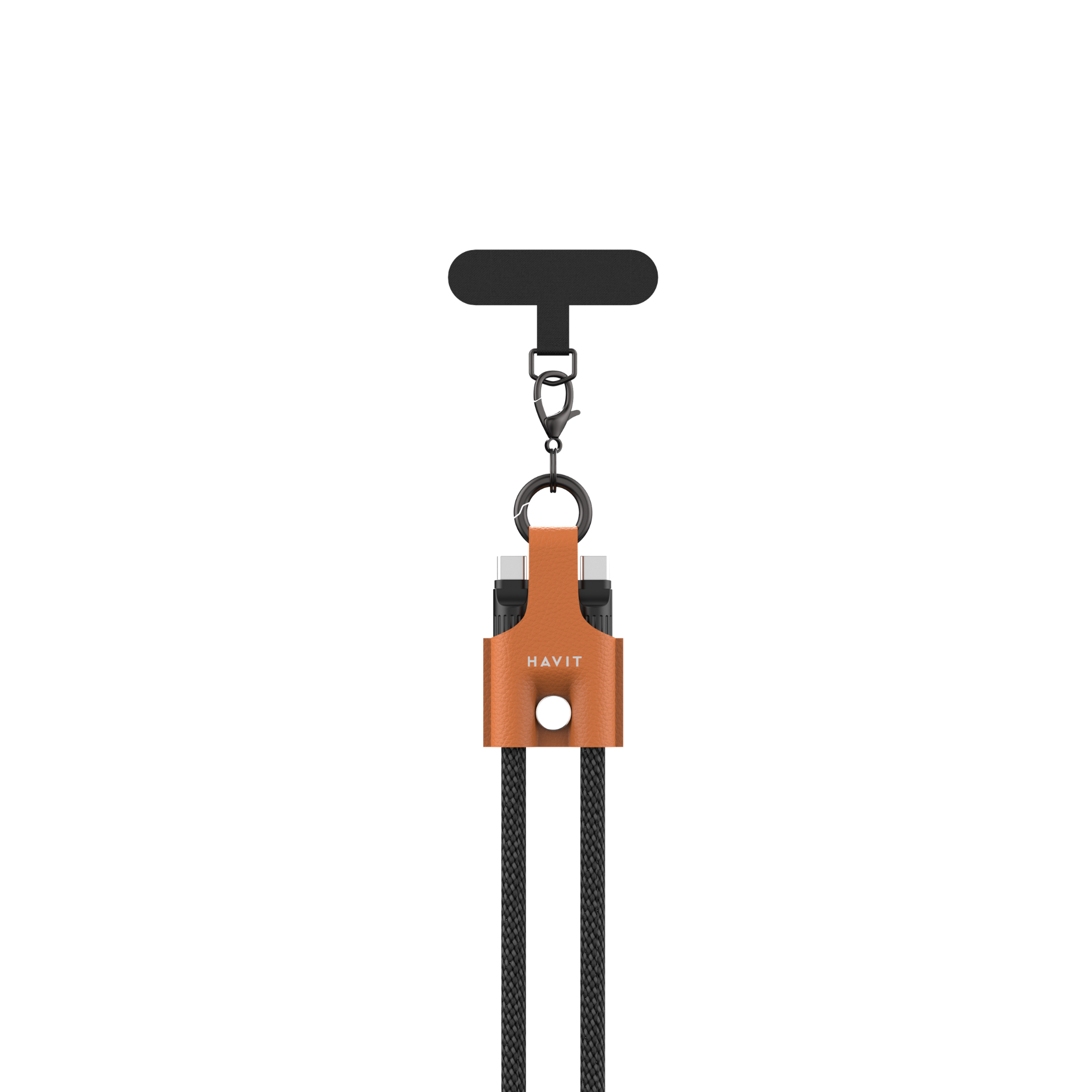 HAVIT Keychain USB Type-C Fast Charging Cable – Portable Braided Cable