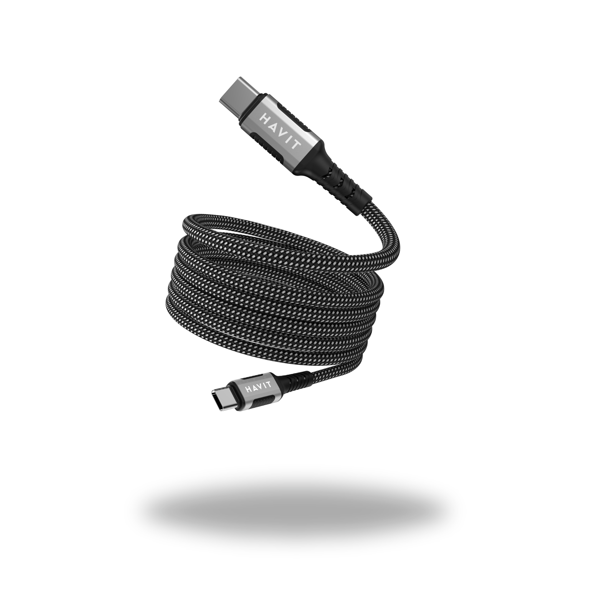 HAVIT USB Type-C to Type-C Magnetic Fast Charging Braided Cable