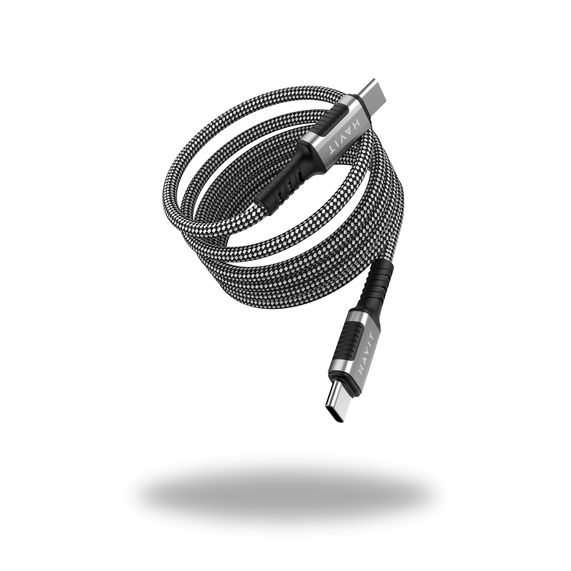 HAVIT USB Type-C to Type-C Magnetic Fast Charging Braided Cable