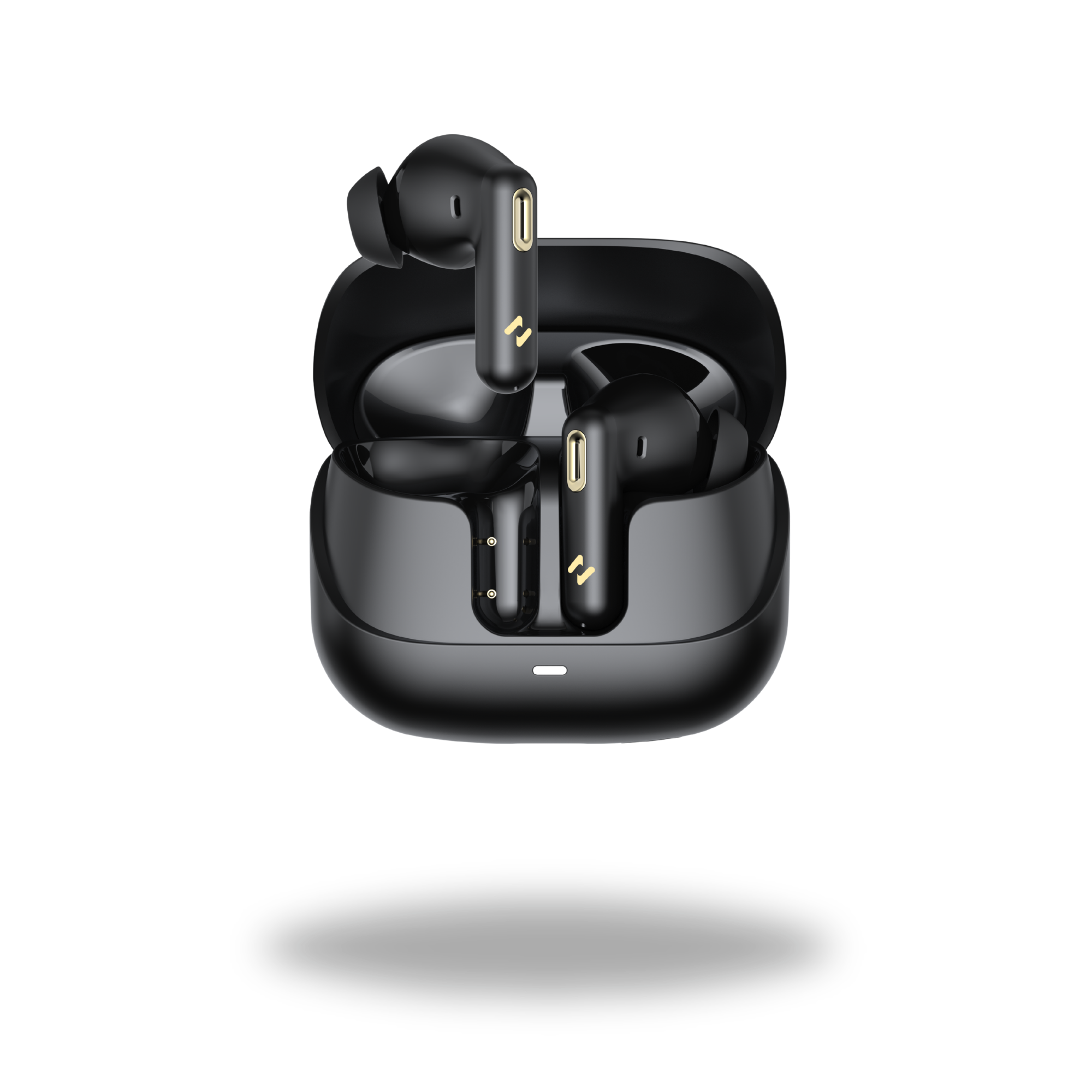 Wireless Bluetooth Earbuds with Charging Case – Black