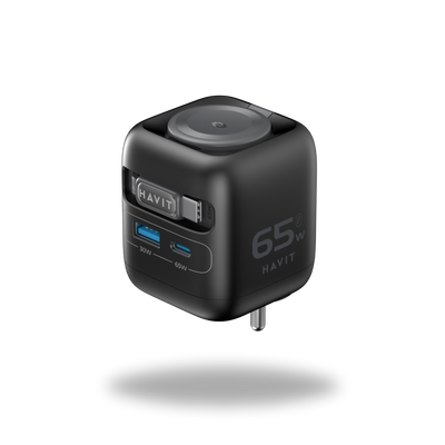 Havit 65W Dual Port Wall Charger (USB-A + USB-C)