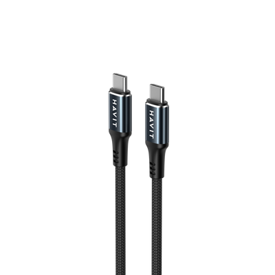 HAVIT CB6310 USB-C to USB-C PD60W Fast Charging Nylon Braided Cable (1m)