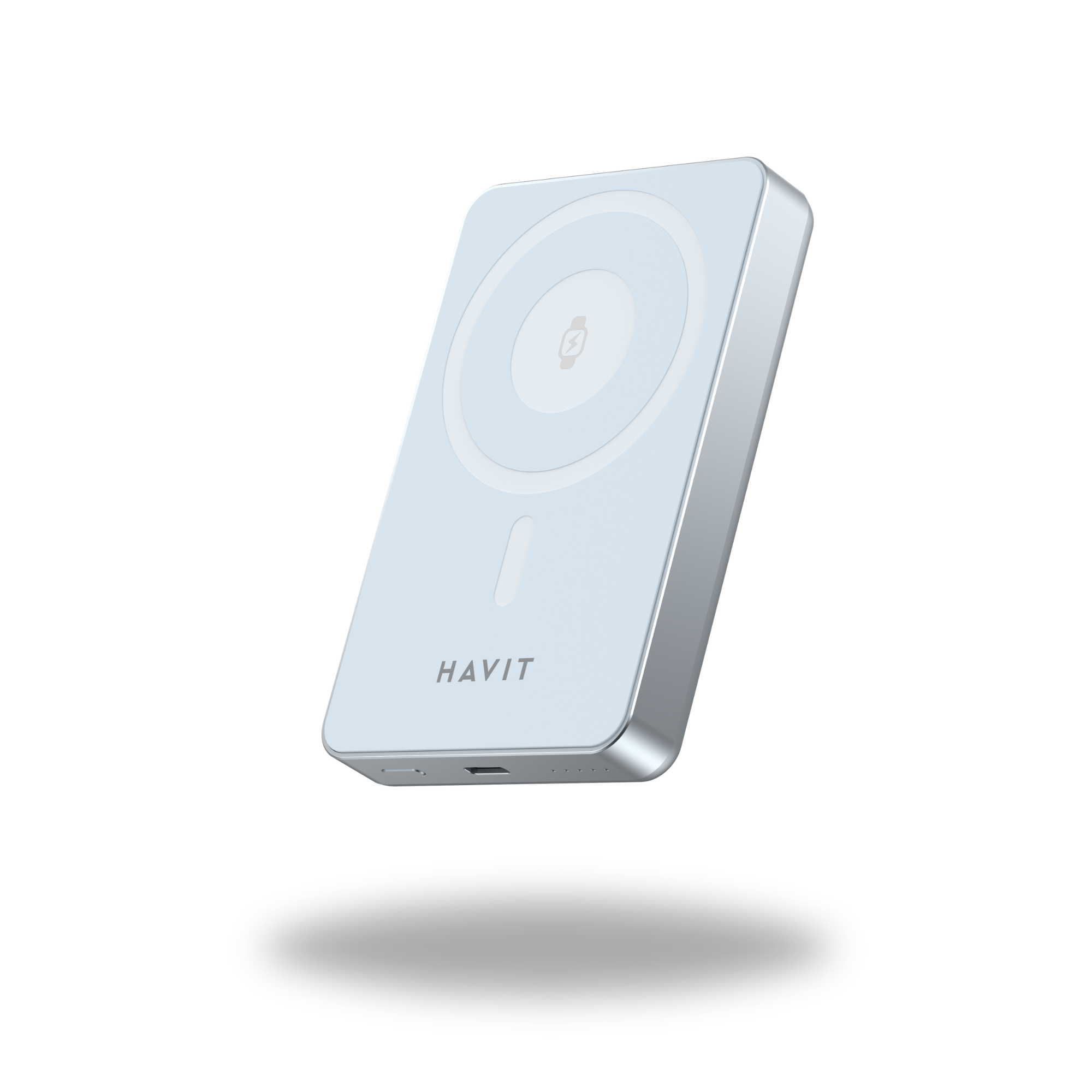 HAVIT Fast magnetic charging with power bank for smartphone and smartwatch devices.